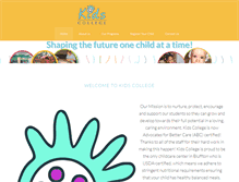Tablet Screenshot of kidscollegellc.com